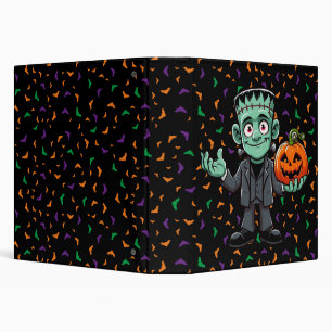 Cute, cartoon Frankenstein's monster Binder