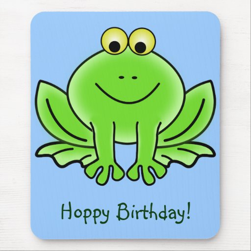 Cute Cartoon Frog Hoppy Birthday Funny Greeting | Zazzle