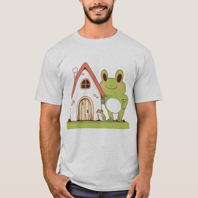 cute cartoon frog T-Shirt (Front)