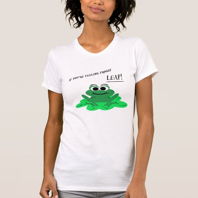 Cute Cartoon Frog T-shirt (Front)