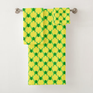 Cute Cartoon Frogs Bath Towel Set
