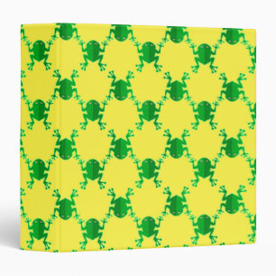 Cute Cartoon Frogs Binder