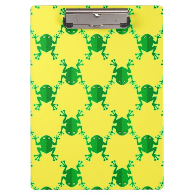 Cute Cartoon Frogs Clipboard (Front)