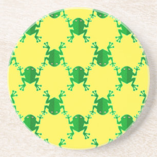 Cute Cartoon Frogs Coaster