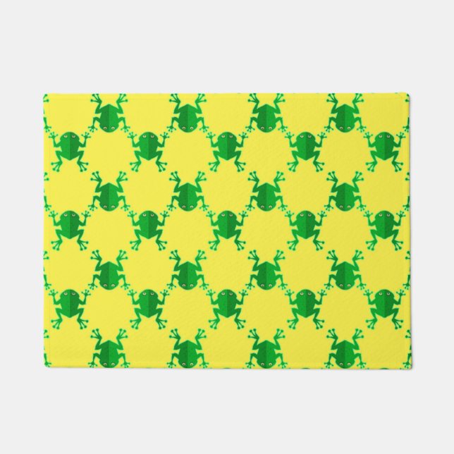 Cute Cartoon Frogs Doormat (Front)