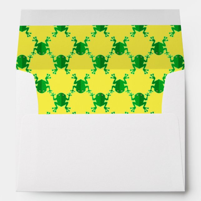 Cute Cartoon Frogs Envelopes (Back (Bottom))