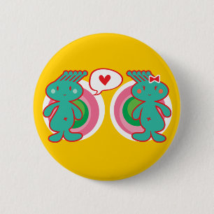 Cute Cartoon Fun Sweet Funny Funky 2 Inch Round Button