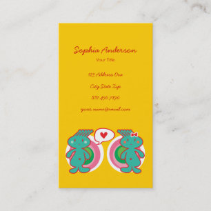 Cute Cartoon Fun Sweet Funny Funky Business Card