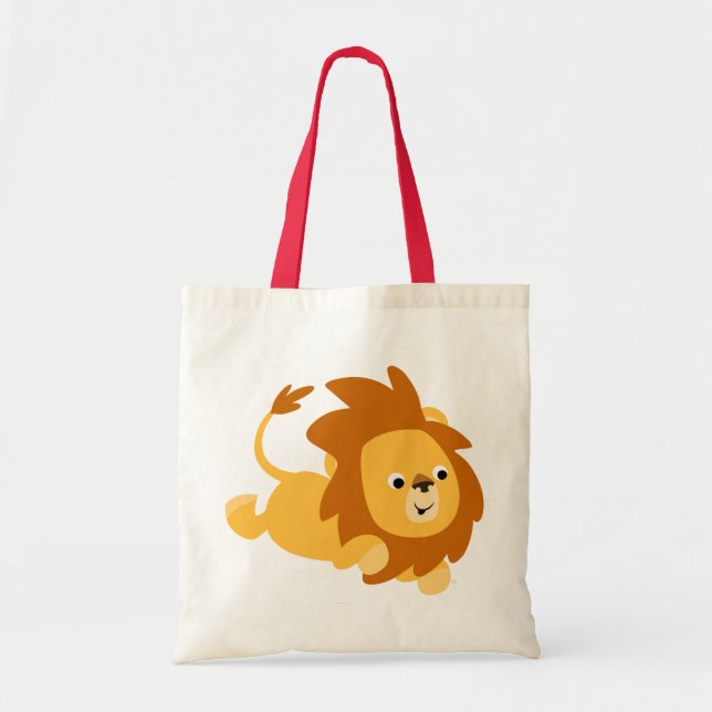 Cute Cartoon Gamboling Lion Bag (Front)