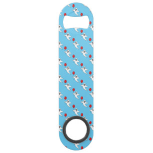 Cute Cartoon Ghost with Red Balloon Pattern Bar Key