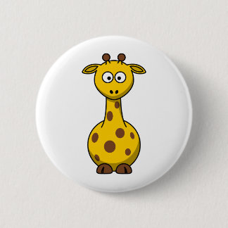Cute Cartoon Giraffe 2 Inch Round Button