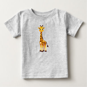 Cute Cartoon Giraffe Baby T-Shirt
