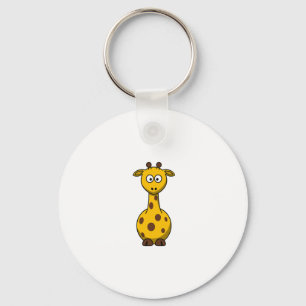 Cute Cartoon Giraffe Clipart Keychain