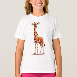 🦒 Cute Cartoon Giraffe Kids Animal Gift ✨ T-Shirt