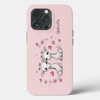 Cute Cartoon Giraffe Lovers Heart Valentine’s Day