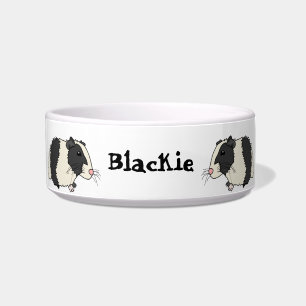 Cute Cartoon Guinea Pigs Personalized Pet Bowl
