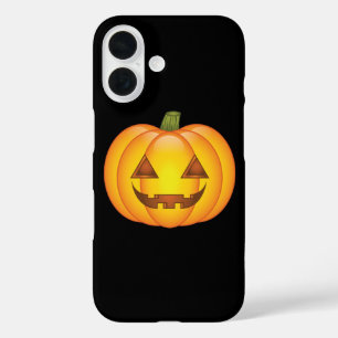 Cute Cartoon Halloween Jack O’Lantern Pumpkin iPhone 16 Case
