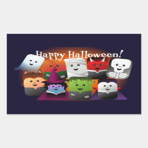 Cute Cartoon Halloween Monster Creatures Sticker