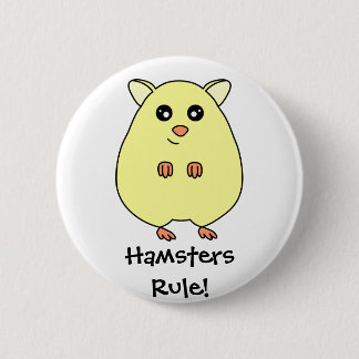 Cute Cartoon Hamsters Rule Button
