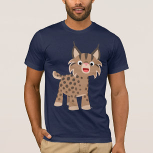 Cute Cartoon Happy Lynx T-Shirt