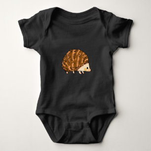 Cute Cartoon Hedgehog Illustration Baby Bodysuit
