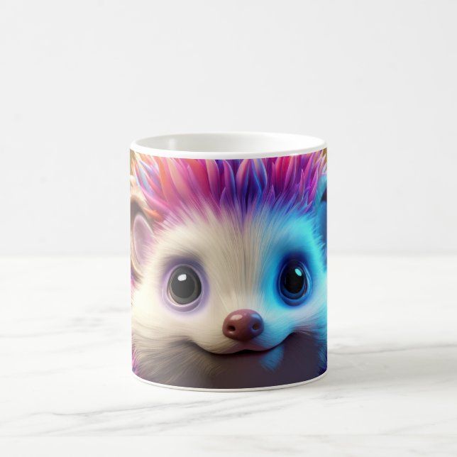 Cute cartoon hedgehog Mug (Center)