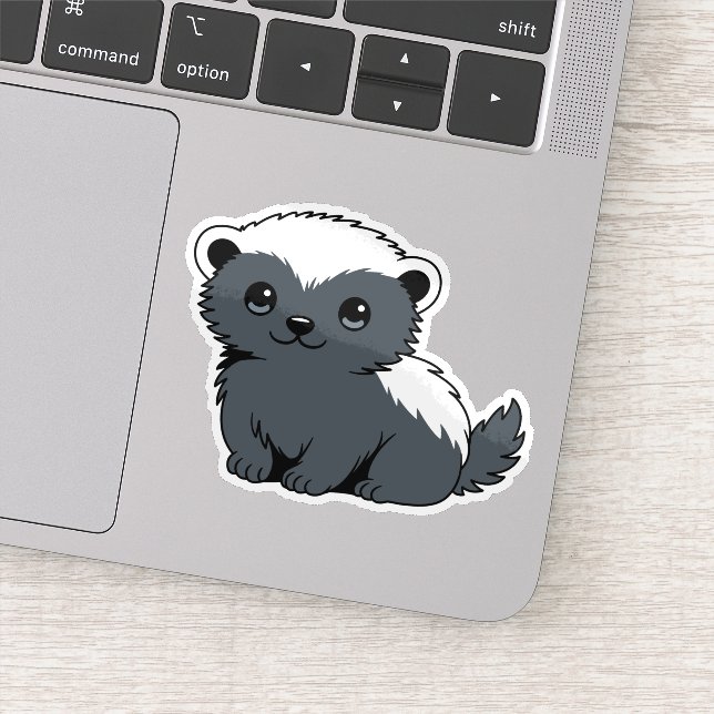 Cute Cartoon Honey Badger (Detail)