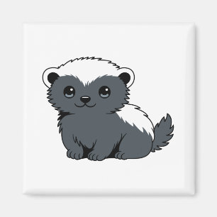 Cute Cartoon Honey Badger Magnet