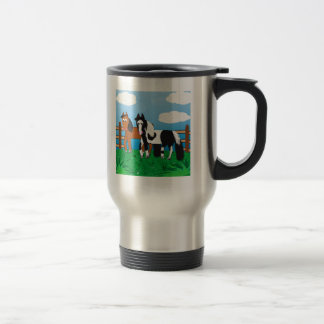 Cute Cartoon horse Travel Mug