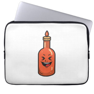 Cute Cartoon Hot Sauce Bottle Meme Laptop Sleeve