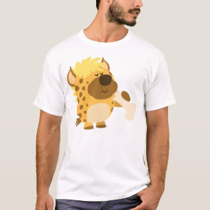 Cute Cartoon  Hyena Crushing a Bone Kids T-Shirt