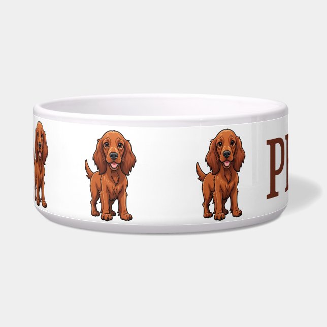 Cute Cartoon Irish Setter Personalize (Left)