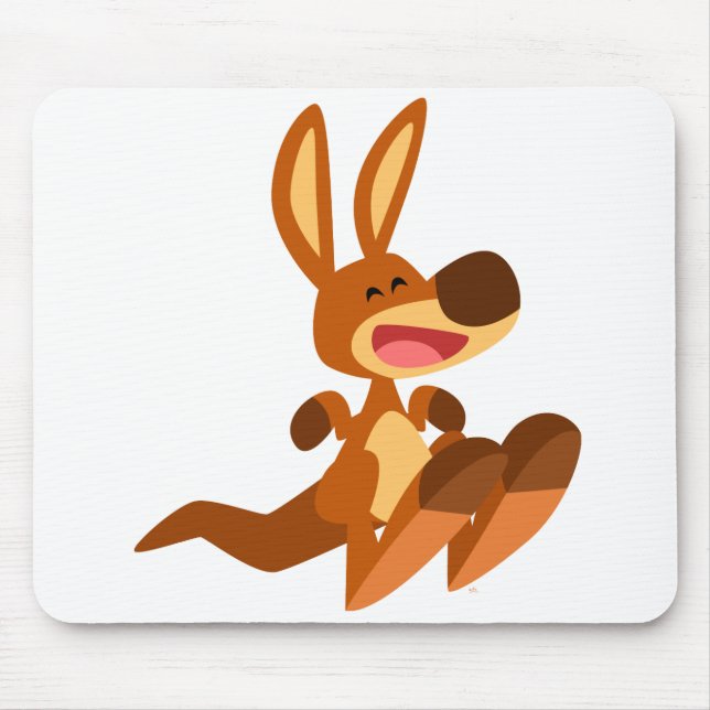 Cute Cartoon Kangaroo Joey Mousepad (Front)