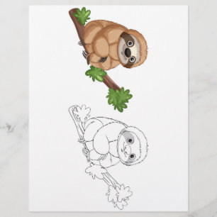 Cute Cartoon koala colouring page