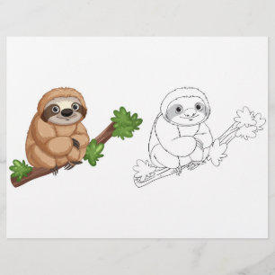 Cute Cartoon koala colouring page