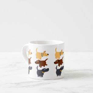 Cute Cartoon Labradors en 3 Saveurs Espresso Mug