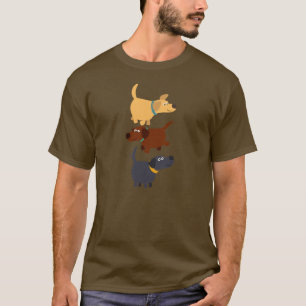 Cute Cartoon Labradors in 3 Flavours T-Shirt