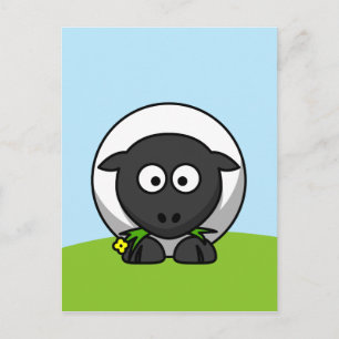 Cute Cartoon Lamb Postcard