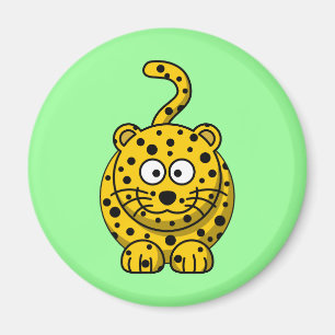 Cute Cartoon Leopard Magnet