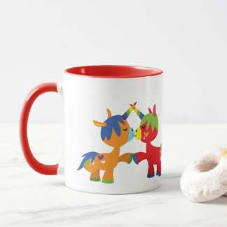 Cute Cartoon LGBTQIA Unicorns Mug