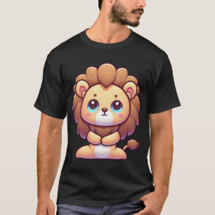 Cute Cartoon Lion in Yoga Pose family T-Shirt