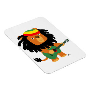 Cute Cartoon Lion of Zion Flexible Magnet