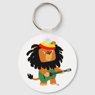 Cute Cartoon Lion of Zion Keychain
