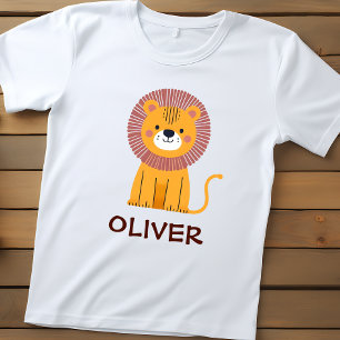Cute Cartoon Lion Personalized Baby T-Shirt