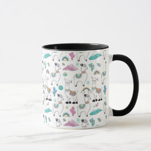 Cute Cartoon Llama Pattern Mug