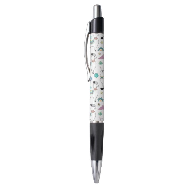 Cute Cartoon Llama Pattern Pen (Top (Vertical))