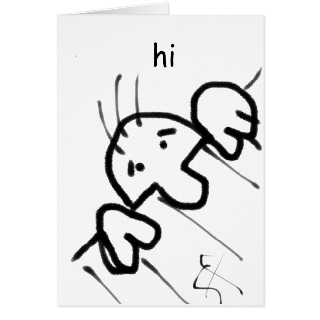 Cute Cartoon Man Peeking Over a Fence (Front)