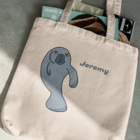 Cute Cartoon Manatee Personalized
