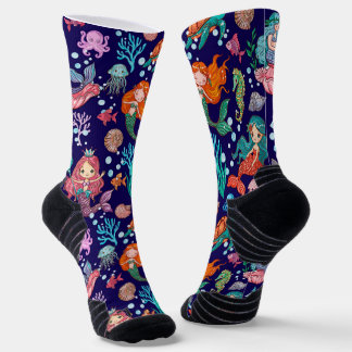 Cute cartoon mermaids socks