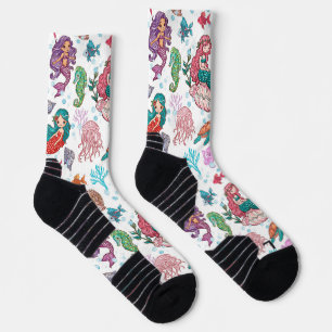 Cute cartoon mermaids  socks